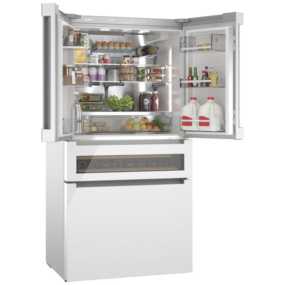Bosch 800 Series B36CL81ENW Counter Depth French Door Refrigerator, 36 inch Width, ENERGY STAR Certified, 20.5 cu. ft. Capacity, Stainless Steel