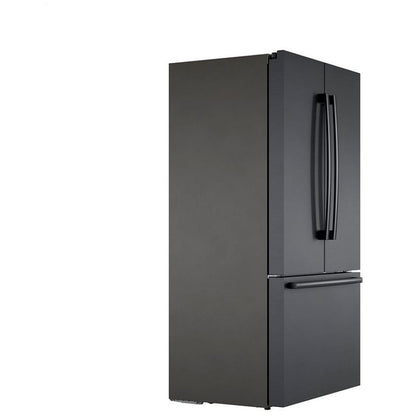 800 Series, French Door Bottom Mount, 36'', Brushed black steel anti-fingerprint B36CT80SNB