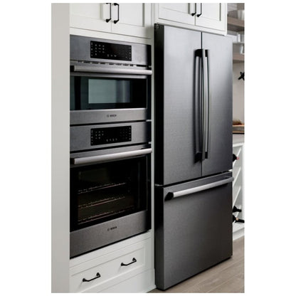 800 Series, French Door Bottom Mount, 36'', Brushed black steel anti-fingerprint B36CT80SNB