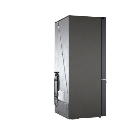 800 Series, French Door Bottom Mount, 36'', Brushed black steel anti-fingerprint B36CT80SNB