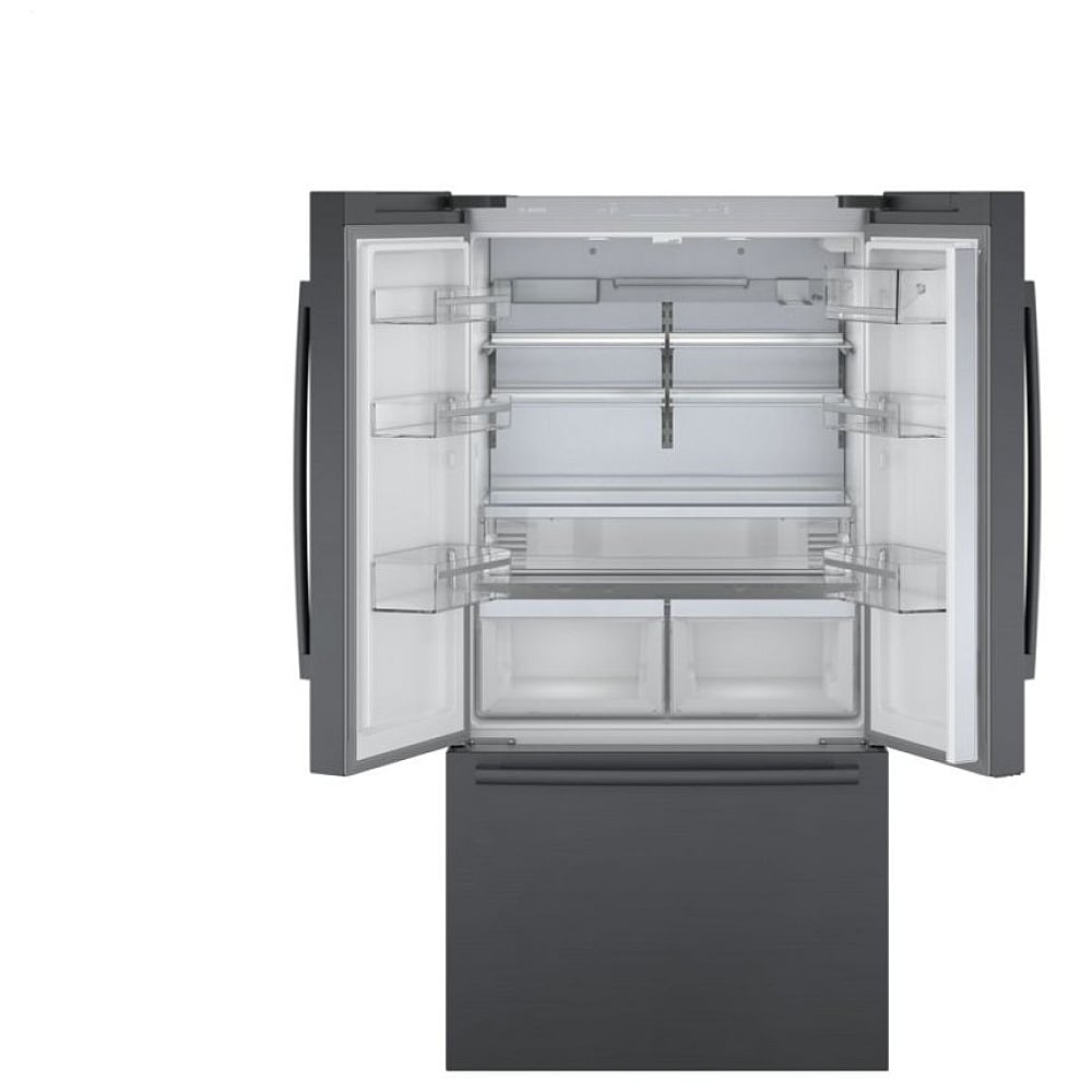 800 Series, French Door Bottom Mount, 36'', Brushed black steel anti-fingerprint B36CT80SNB