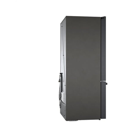 800 Series, French Door Bottom Mount, 36'', Brushed black steel anti-fingerprint B36CT80SNB