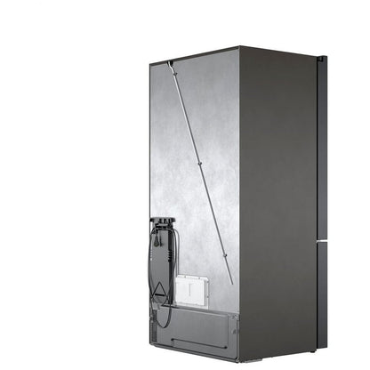 800 Series, French Door Bottom Mount, 36'', Brushed black steel anti-fingerprint B36CT80SNB