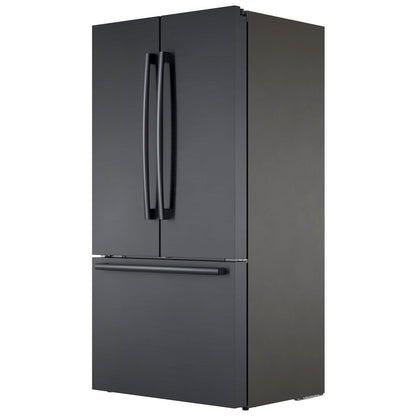 800 Series, French Door Bottom Mount, 36'', Brushed black steel anti-fingerprint B36CT80SNB