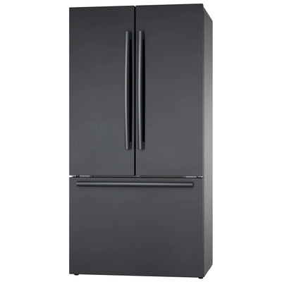 800 Series, French Door Bottom Mount, 36'', Brushed black steel anti-fingerprint B36CT80SNB