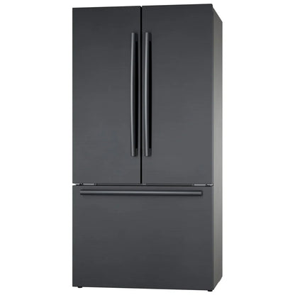 800 Series, French Door Bottom Mount, 36'', Brushed black steel anti-fingerprint B36CT80SNB