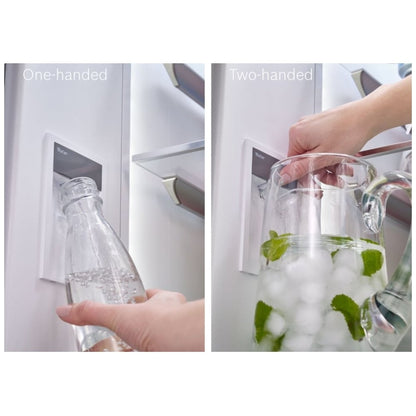 800 Series French Door Bottom Mount Refrigerator, 36", Brushed Steel Anti-Fingerprint B36CT80SNS