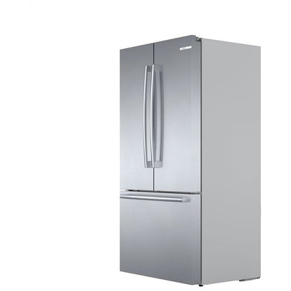 800 Series French Door Bottom Mount Refrigerator, 36", Brushed Steel Anti-Fingerprint B36CT80SNS