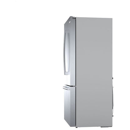 800 Series French Door Bottom Mount Refrigerator, 36", Brushed Steel Anti-Fingerprint B36CT80SNS