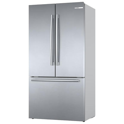 800 Series French Door Bottom Mount Refrigerator, 36", Brushed Steel Anti-Fingerprint B36CT80SNS
