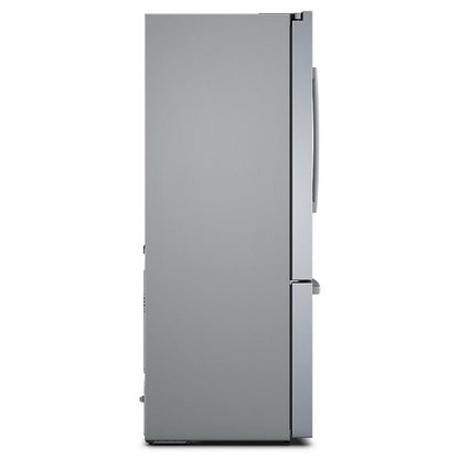 800 Series French Door Bottom Mount Refrigerator, 36", Brushed Steel Anti-Fingerprint B36CT80SNS