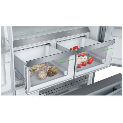 800 Series, French Door Bottom Mount, 36'', Brushed steel anti-fingerprint B36CT80SNS