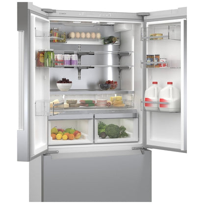 800 Series, French Door Bottom Mount, 36", Brushed steel anti-fingerprint B36CT81ENS