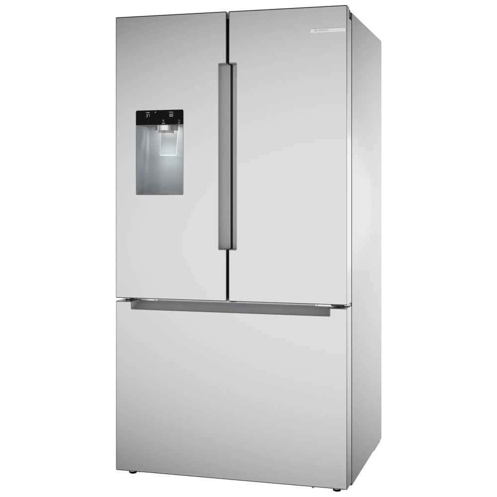 Bosch 100 Series French Door Refrigerator 36" Brushed Steel Anti-Fingerprint B36FD10ENS