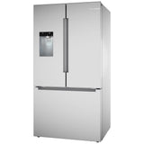 Bosch 100 Series B36FD10ENS Bottom Freezer French Door Refrigerator, 36 inch Width, 26 cu. ft. Capacity, Water Dispenser (Exterior), Ice Dispenser (Thru Door), ENERGY STAR Certified, Stainless Steel colour