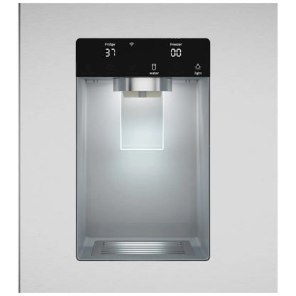 Bosch 100 Series French Door Refrigerator 36" Brushed Steel Anti-Fingerprint B36FD10ENS