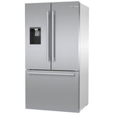 Bosch 500 Series B36FD50SNS French Door Refrigerator, 36 inch Width, 26 cu. ft. Capacity, Water Dispenser (Exterior), Ice Dispenser (Thru Door), ENERGY STAR Certified, Stainless Steel colour