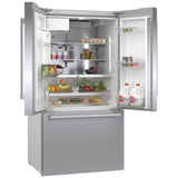 Bosch 500 Series B36FD50SNS French Door Refrigerator, 36 inch Width, 26 cu. ft. Capacity, Water Dispenser (Exterior), Ice Dispenser (Thru Door), ENERGY STAR Certified, Stainless Steel colour