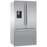 Bosch 500 Series B36FD50SNS French Door Refrigerator, 36 inch Width, 26 cu. ft. Capacity, Water Dispenser (Exterior), Ice Dispenser (Thru Door), ENERGY STAR Certified, Stainless Steel colour