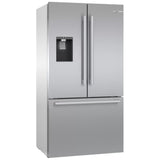 Bosch 500 Series B36FD50SNS French Door Refrigerator, 36 inch Width, 26 cu. ft. Capacity, Water Dispenser (Exterior), Ice Dispenser (Thru Door), ENERGY STAR Certified, Stainless Steel colour