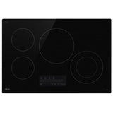 LG CBEW3013BE Electric Cooktop, 30 inch Exterior Width, 4 Burners, 2,500 W Highest Element, Black colour