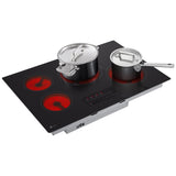 LG CBEW3013BE Electric Cooktop, 30 inch Exterior Width, 4 Burners, 2,500 W Highest Element, Black colour