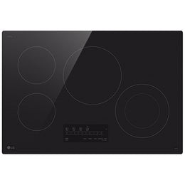 LG CBEW3013BE Electric Cooktop, 30 inch Exterior Width, 4 Burners, 2,500 W Highest Element, Black colour