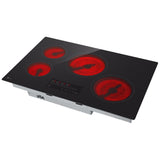 LG CBEW3013BE Electric Cooktop, 30 inch Exterior Width, 4 Burners, 2,500 W Highest Element, Black colour