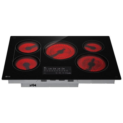 LG CBEW3017BE 30" Electric Cooktop 3200W, Bridge Feature, 2-In-1 Dual Element