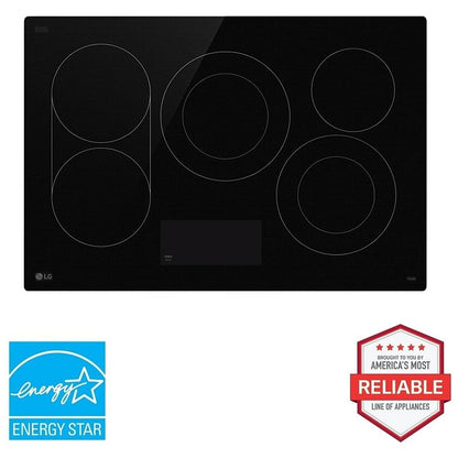 LG CBEW3017BE 30" Electric Cooktop 3200W, Bridge Feature, 2-In-1 Dual Element