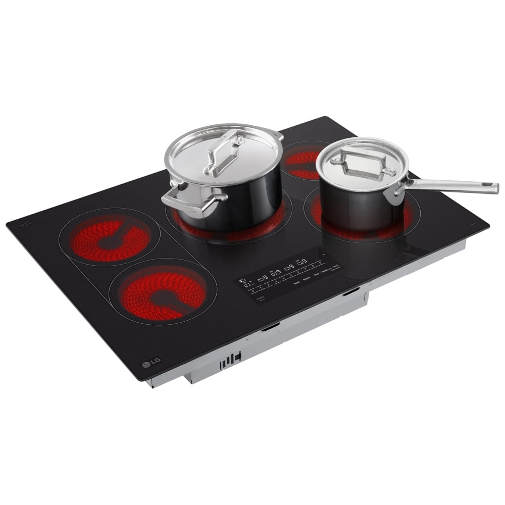 LG CBEW3017BE 30" Electric Cooktop 3200W, Bridge Feature, 2-In-1 Dual Element