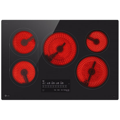 LG CBEW3017BE 30" Electric Cooktop 3200W, Bridge Feature, 2-In-1 Dual Element