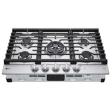 LG CBGJ3027S Gas Cooktop, 30 inch Exterior Width, 5 Burners, 22,000 BTU Highest Burner, Stainless Steel colour