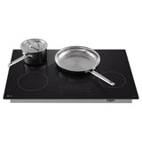 LG CBIH3013BE Induction Cooktop, 30 inch Exterior Width, 4 Burners, 4,300 W Highest Element, Black colour