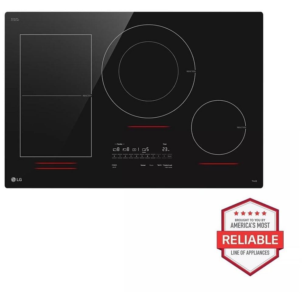 30” Smart Induction Cooktop with UltraHeat™ 5.0kW Element CBIH3017BE
