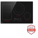 LG CBIH3017BE Induction Cooktop, 30 inch Exterior Width, 4 Burners, 5,000 W Highest Element, Black Ceramic colour