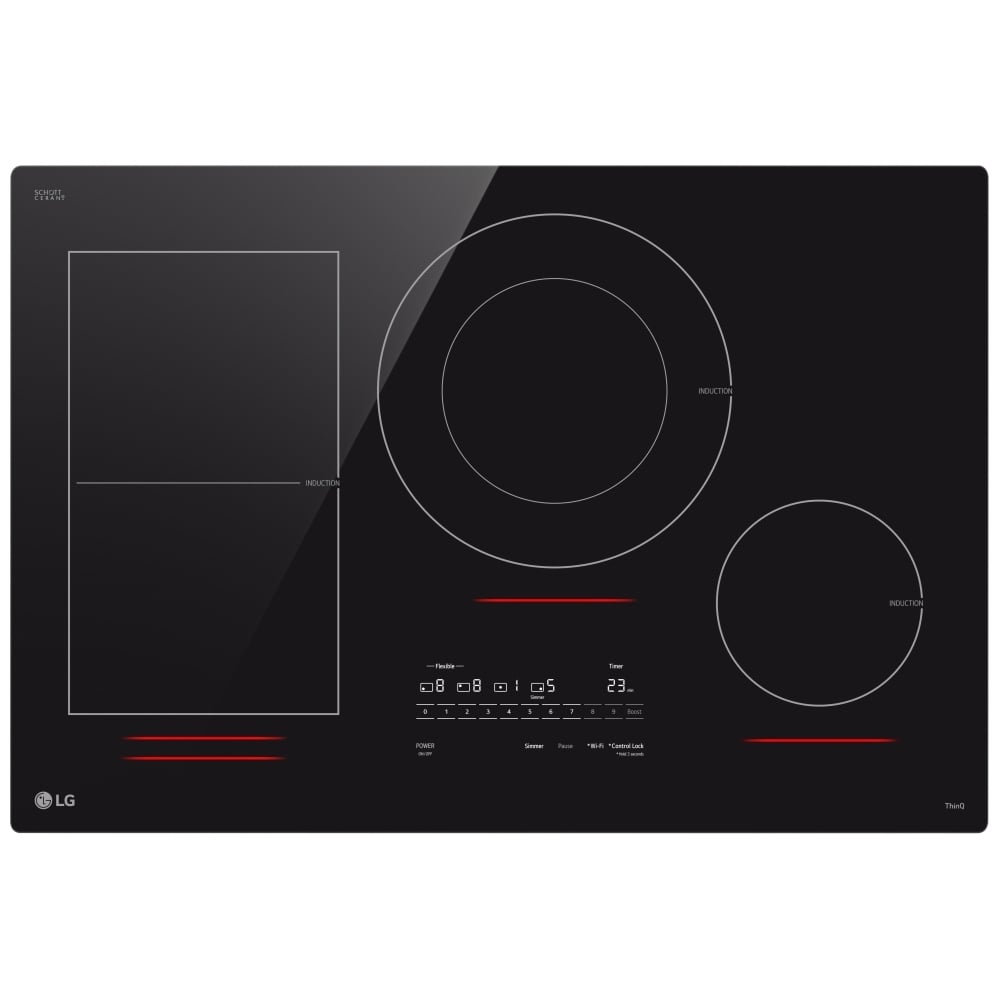 30” Smart Induction Cooktop with UltraHeat™ 5.0kW Element CBIH3017BE