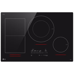 LG CBIH3017BE Induction Cooktop, 30 inch Exterior Width, 4 Burners, 5,000 W Highest Element, Black Ceramic colour