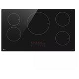 LG CBIH3613BE Induction Cooktop, 36 inch Exterior Width, 5 Burners, 4,300 W Highest Element, Black colour