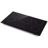 LG CBIH3613BE Induction Cooktop, 36 inch Exterior Width, 5 Burners, 4,300 W Highest Element, Black colour