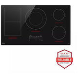 LG CBIH3617BE Induction Cooktop, 36 inch Exterior Width, 5 Burners, 5,000 W Highest Element, Black colour