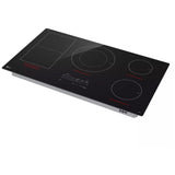 LG CBIH3617BE Induction Cooktop, 36 inch Exterior Width, 5 Burners, 5,000 W Highest Element, Black colour
