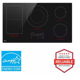 LG CBIH3617BE Induction Cooktop, 36 inch Exterior Width, 5 Burners, 5,000 W Highest Element, Black colour