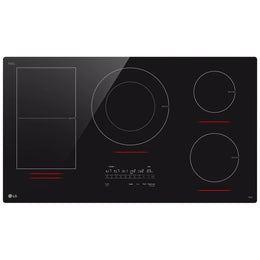 LG CBIH3617BE Induction Cooktop, 36 inch Exterior Width, 5 Burners, 5,000 W Highest Element, Black colour