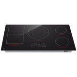 LG CBIH3617BE Induction Cooktop, 36 inch Exterior Width, 5 Burners, 5,000 W Highest Element, Black colour