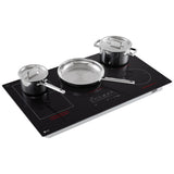 LG CBIH3617BE Induction Cooktop, 36 inch Exterior Width, 5 Burners, 5,000 W Highest Element, Black colour