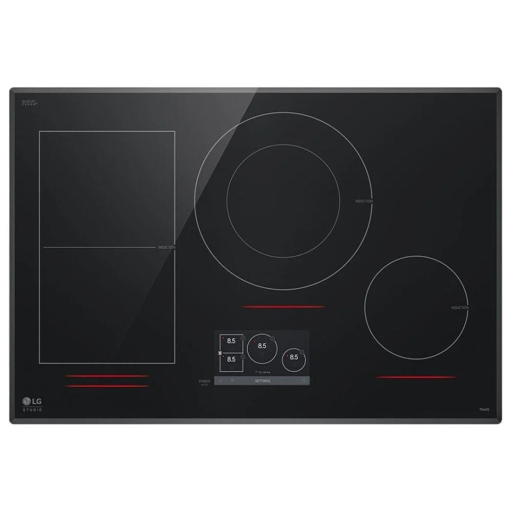 LG STUDIO 36 英寸电磁炉，带 5 个燃烧器和灵活烹饪区 CBIS3618BE