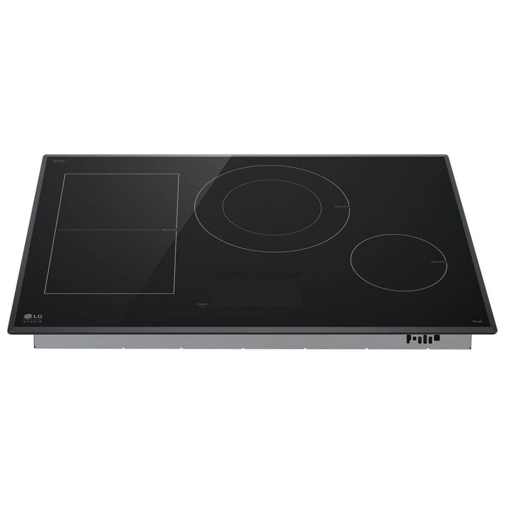 LG STUDIO 36 英寸电磁炉，带 5 个燃烧器和灵活烹饪区 CBIS3618BE