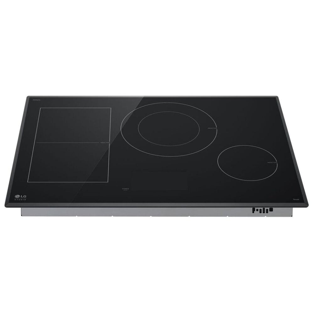 LG Studio 30" Induction Cooktop with 4 Burners and Flex Cooking Zone CBIS3018BE