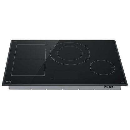 LG Studio 30" Induction Cooktop with 4 Burners and Flex Cooking Zone CBIS3018BE